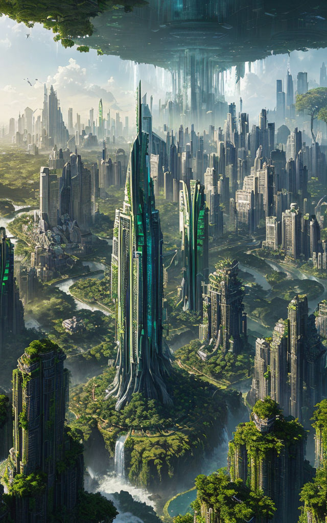 fantasy future city