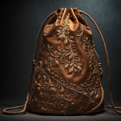 ArtStation - Medieval old leather pouch