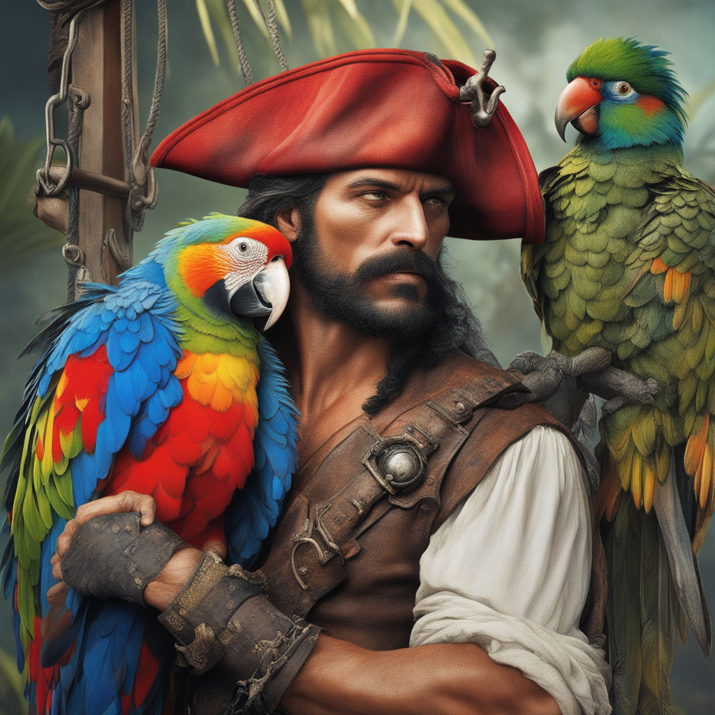 pirate parrot shoulder