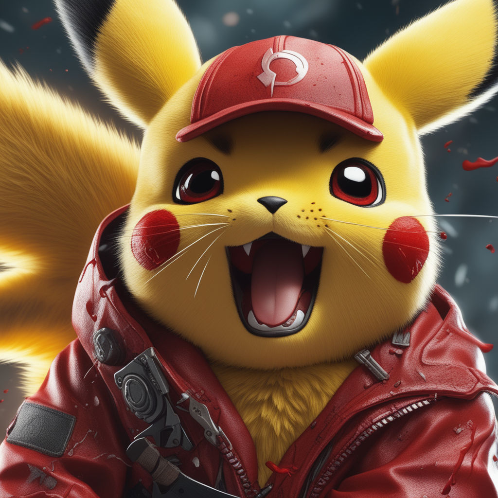 pikachu using electric boat red