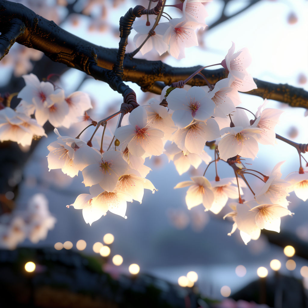 ArtStation - Cherry blossom tree
