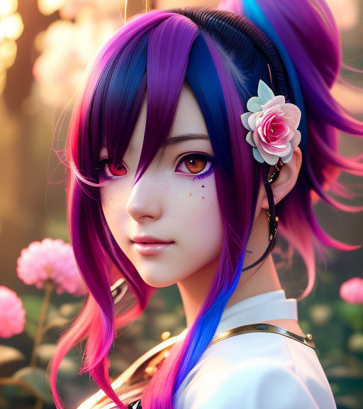 Colorful Anime, colorful, art, girl, cg, anime, HD wallpaper | Peakpx