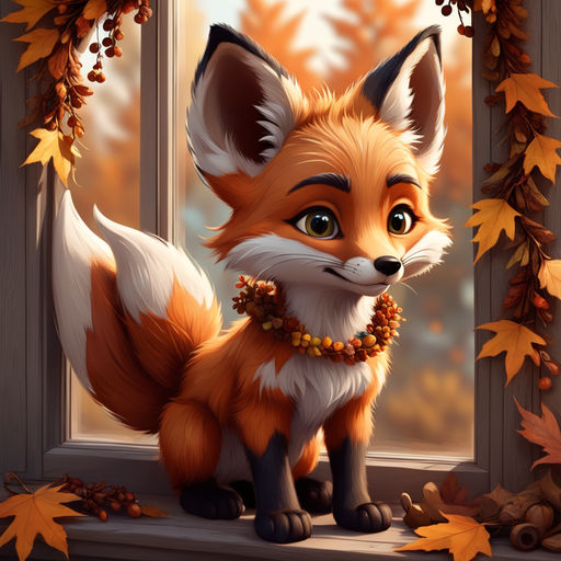 chibi fox pup