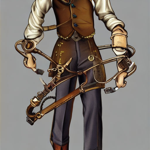 Anime Inventor Masculino Steampunk de 14 anos · Creative Fabrica