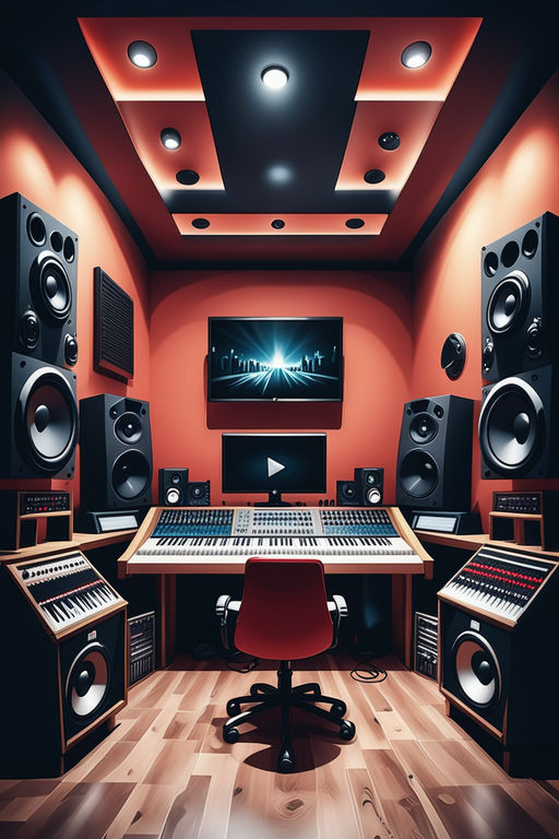 rap studio background