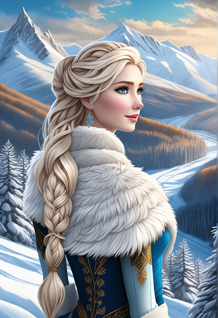 frozen concept art elsa hair