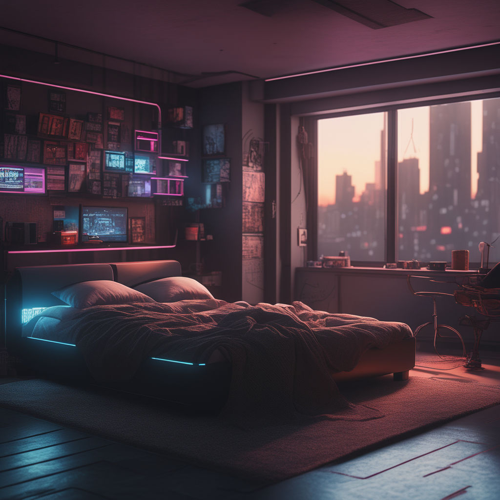 anime bed background