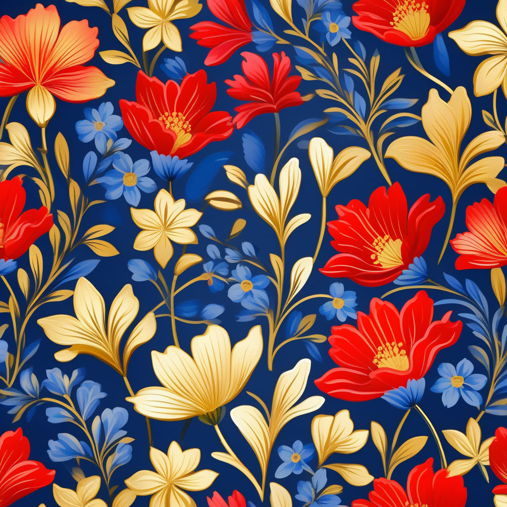 red satin silk embroidered fabric - Playground