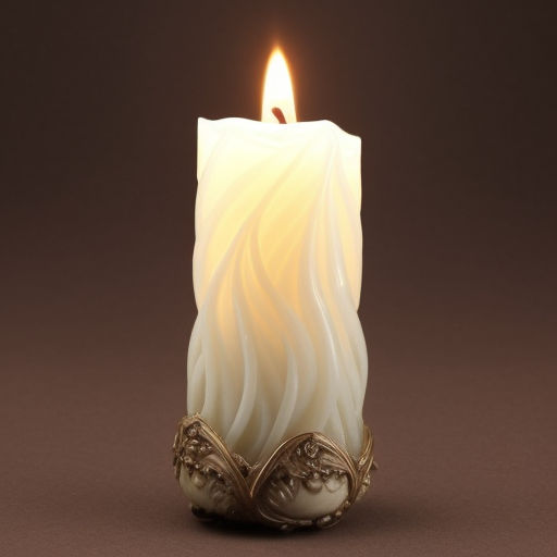 3d Rendering Of A Melting Wax Candle On A Blue Background. Free Image and  Photograph 198357561.