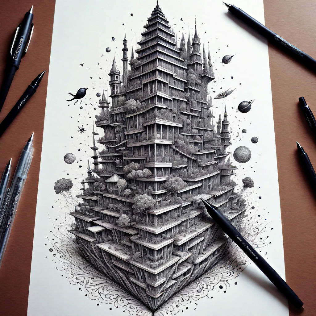 Impressively Detailed Pen Doodles By Kerby Rosanes