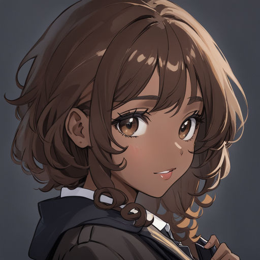 Cute Image - Aesthetic Anime Girl With Brown Hair, HD Png Download ,  Transparent Png Image - PNGitem