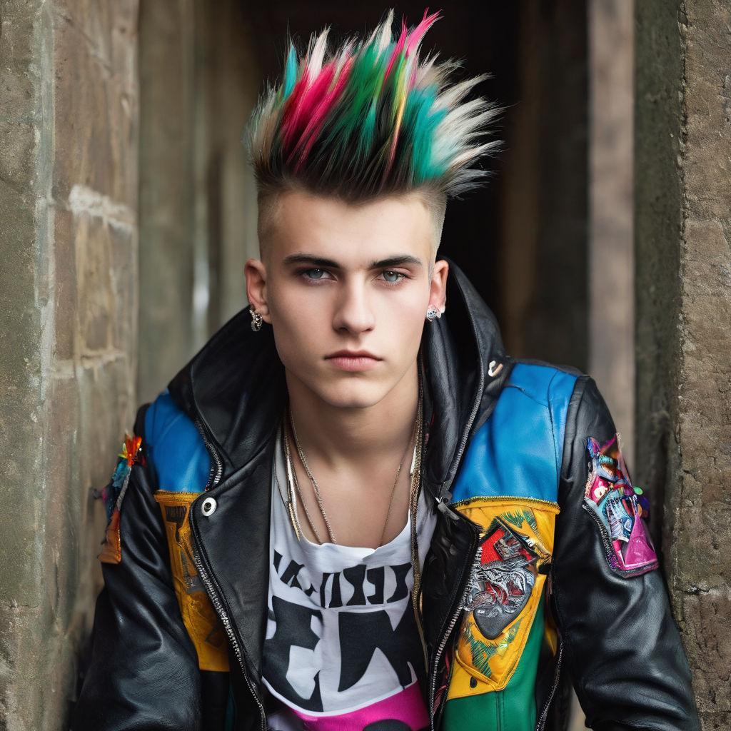 crazy alternate punk hairstyle