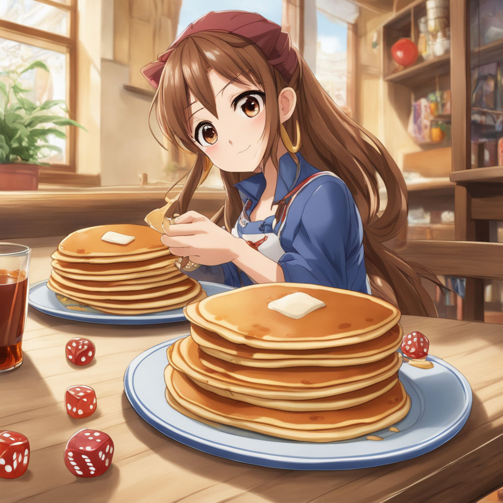 Pancakes, anime, anime food, anime pancakes, food, sweets, HD phone  wallpaper | Peakpx