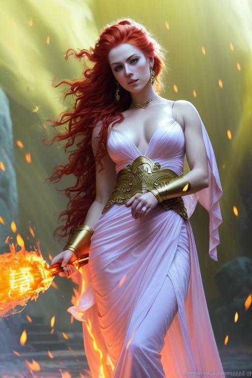 greek goddess of fire