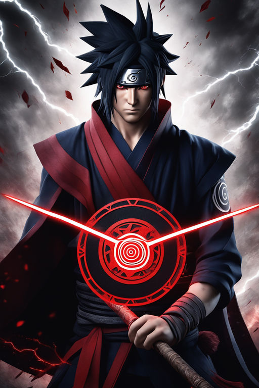 Sasuke with their sharingan eyes - Playground