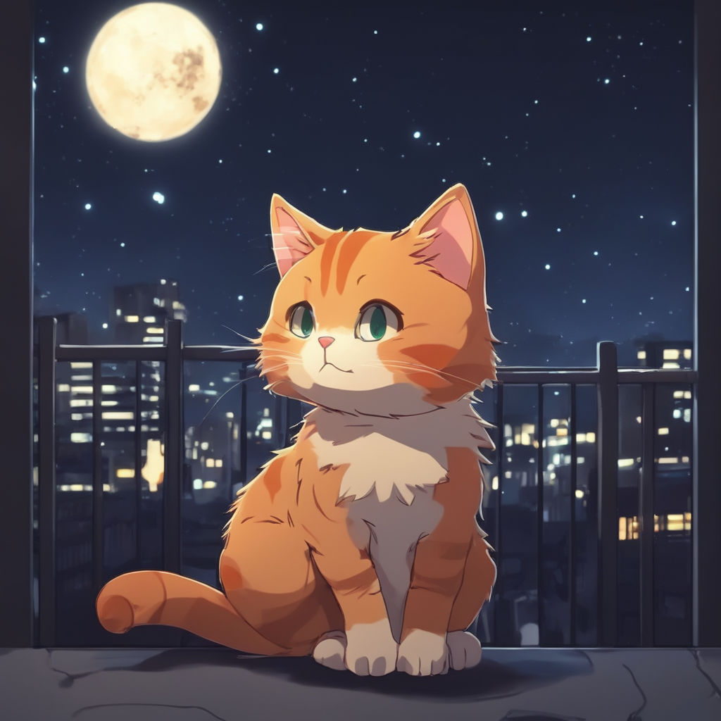 Anime Cat of the Day 🐾 — Today's anime cat of the day is: This orange cat ...