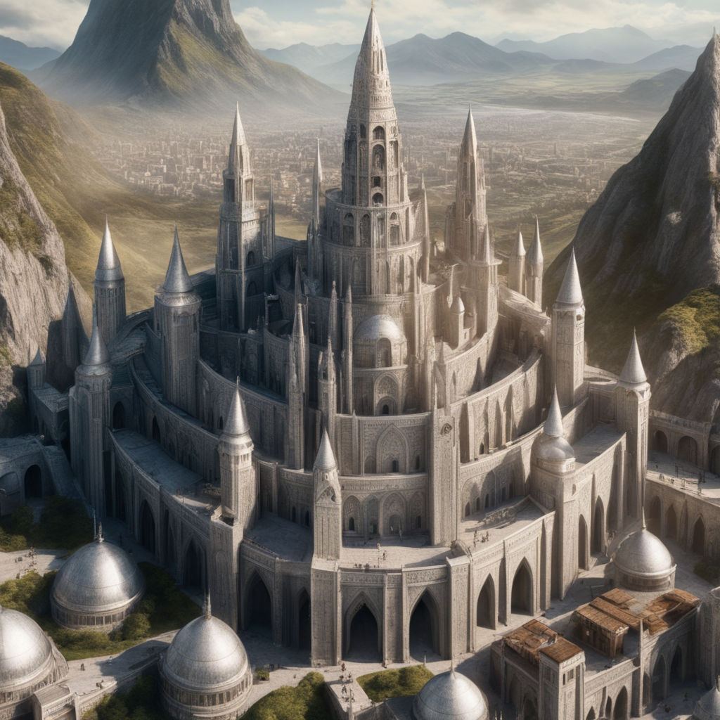 Minas Tirith, the citadel of Gondor  Lord of the rings, Fantasy places,  Castle designs