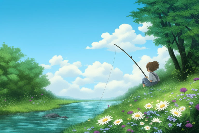 Fishing, scenic, fish, food, ocean, animal, sea, boy, water, anime, love,  lover, HD wallpaper | Peakpx