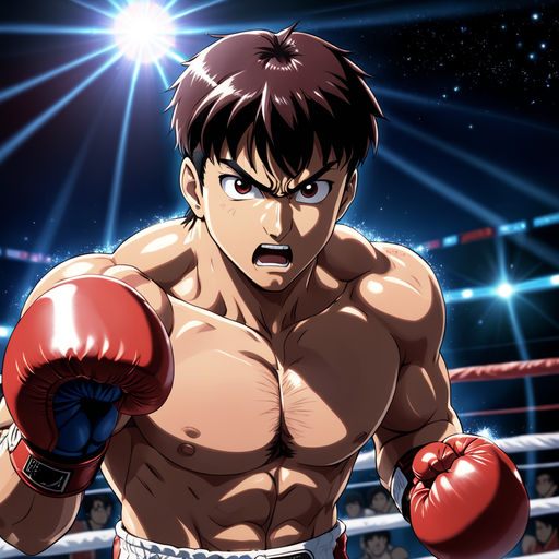 boxing stance anime