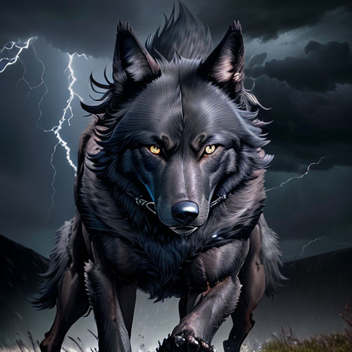 Create meme wolf demon art terrible dark wolf art wolf art  Pictures   Memearsenalcom