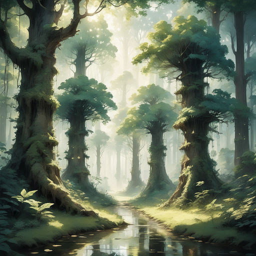 fantasy forest kingdom