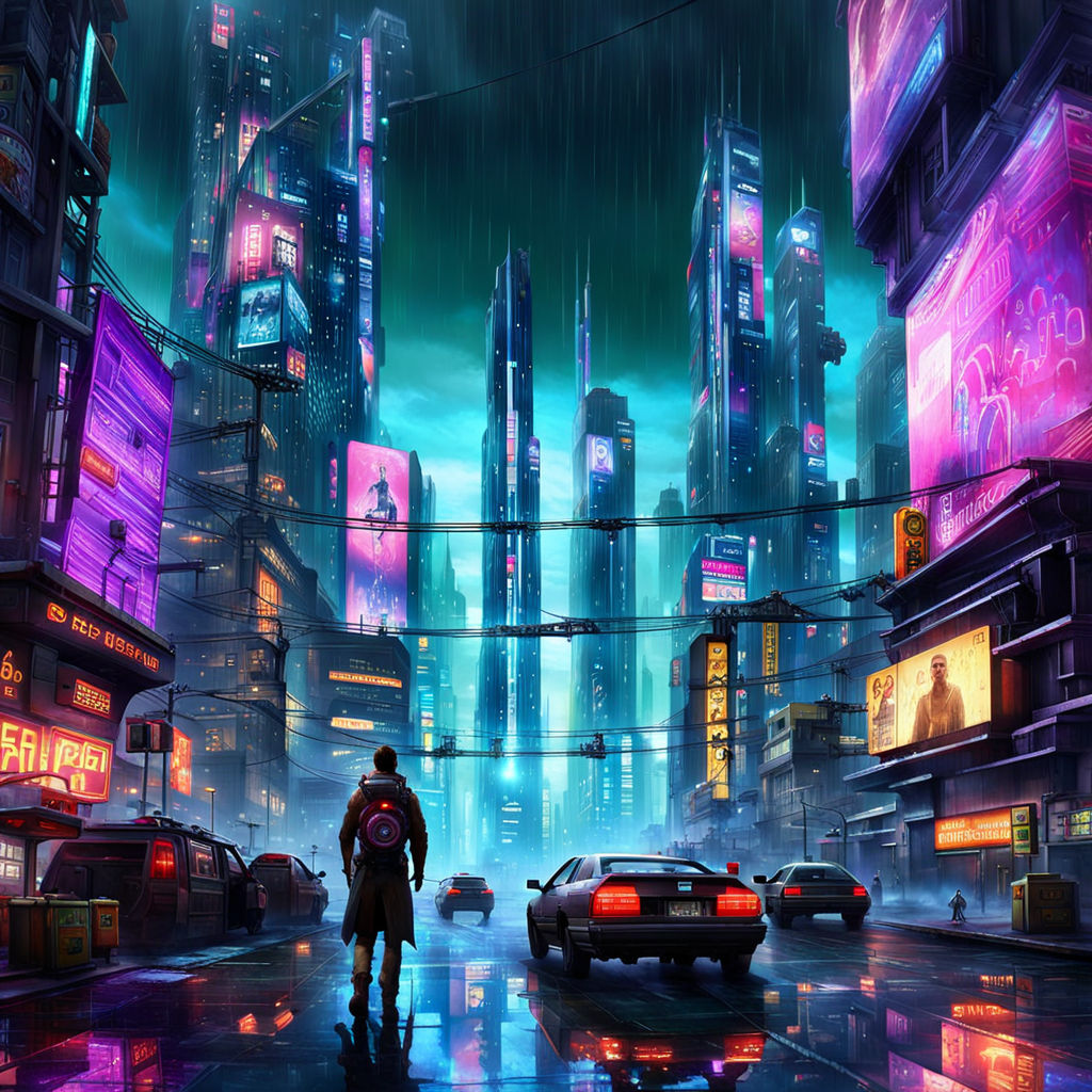 2048x1152] - Cyberpunk Dark City Scene : r/wallpaper