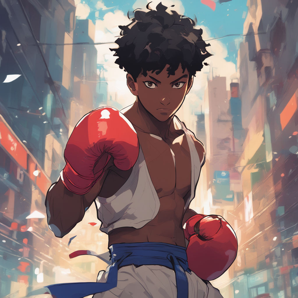 boxing stance anime