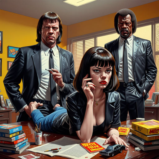 ArtStation - Pulp Fiction - minimalist poster