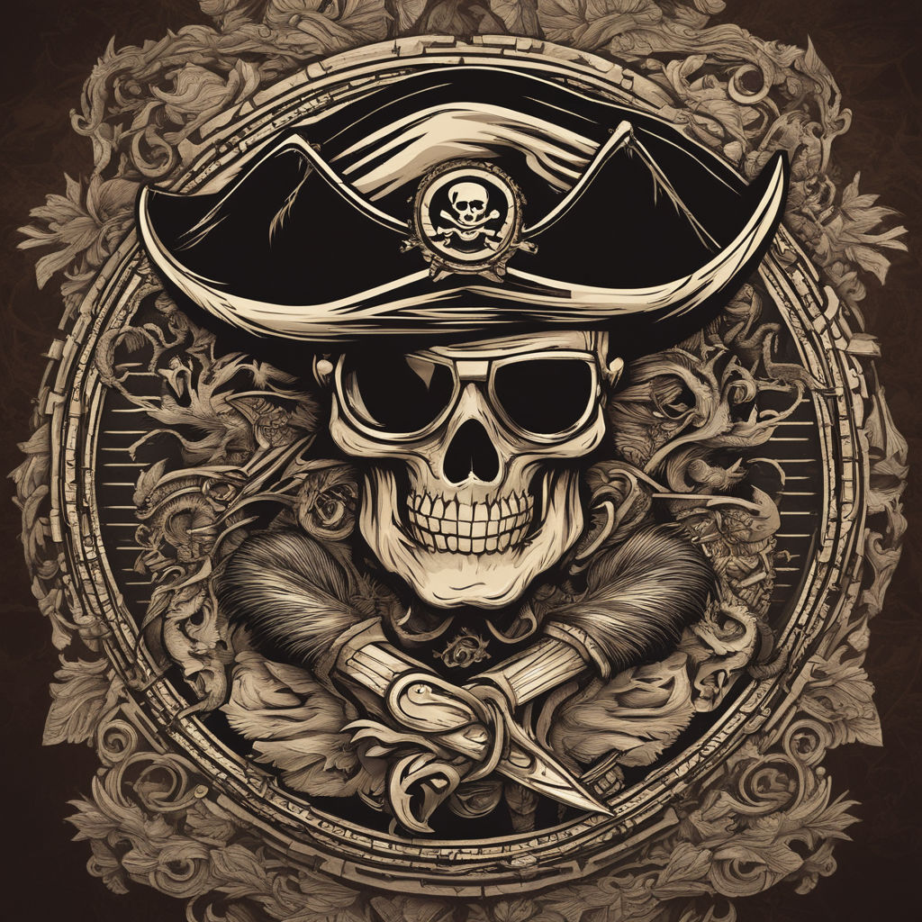 Inktastic Ahoy Matey, Pirate Hat, Skull and Bones, Pirates Women's