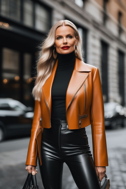 Blondie Leather Pants & Top Insta Model Minecraft Skin