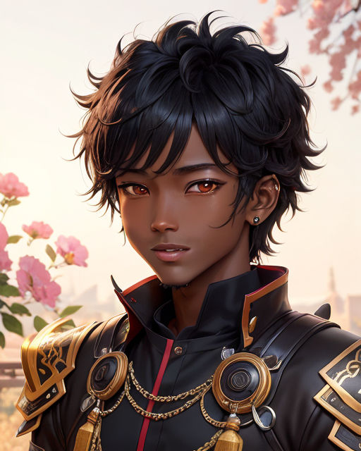 dark skin male anime characters