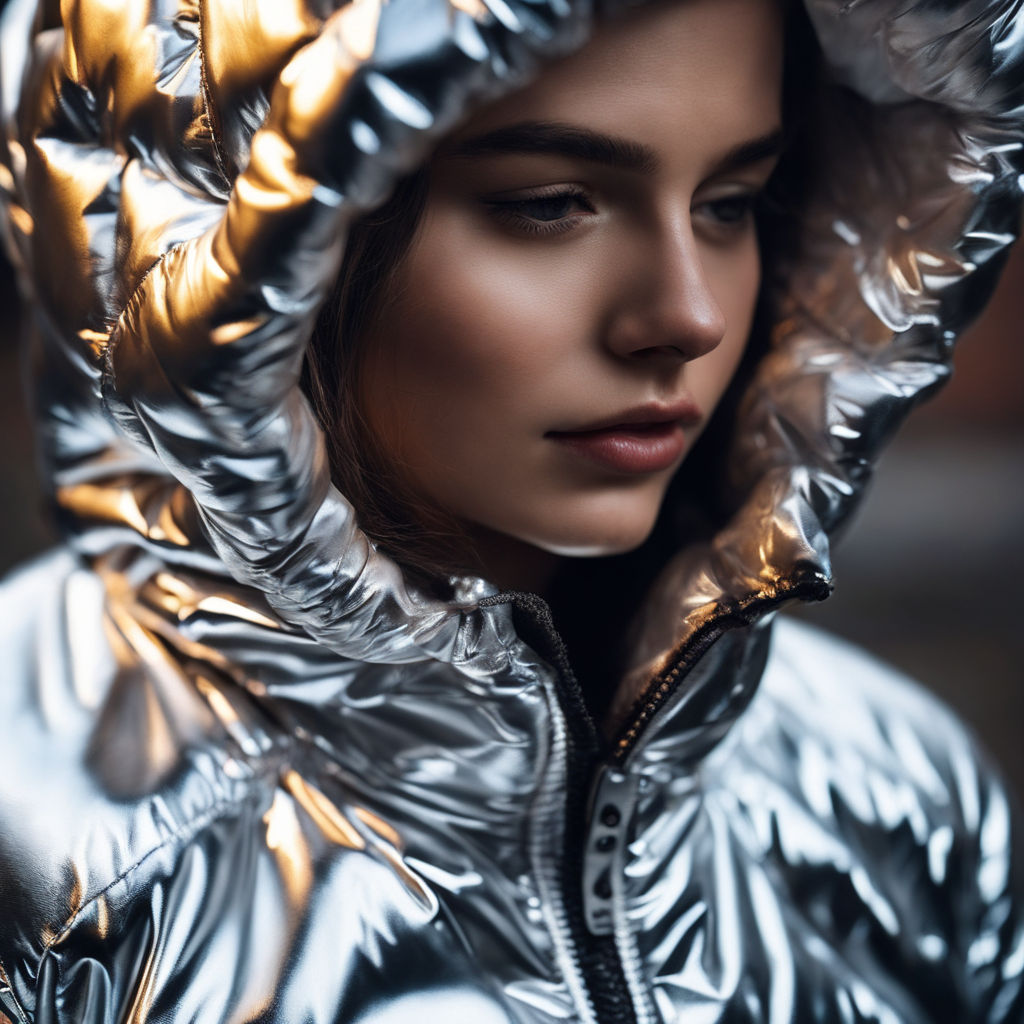 reflective puffy coat - Playground