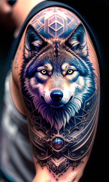 Black Wolf Temporary Tattoos Sticker Fake Jewelry Dot Pattern Tattoos  Waterproof Moon Totem Beautiful Tattoo For Adult Body Art - AliExpress