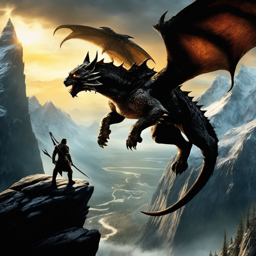 epic skyrim dragons