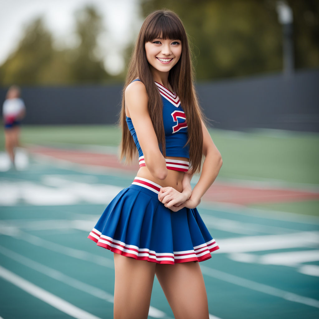 Cheerleader Red Pom Poms, Japanese Kawaii