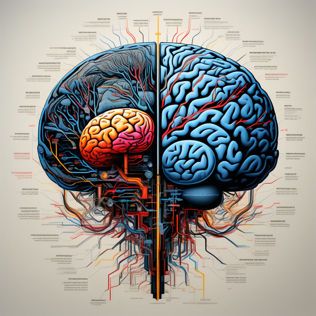 Hand-drawn Neuro Brain Print Diagram Anatomy Series - Etsy
