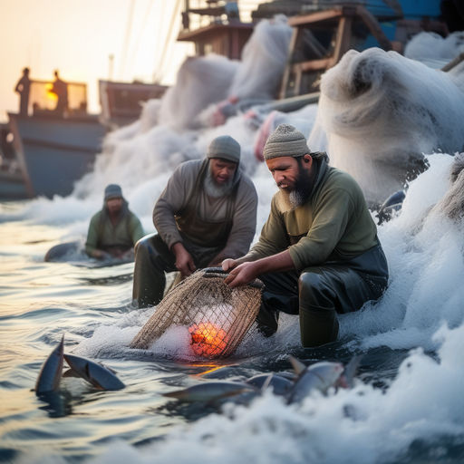 securing the fish from nets - Playground