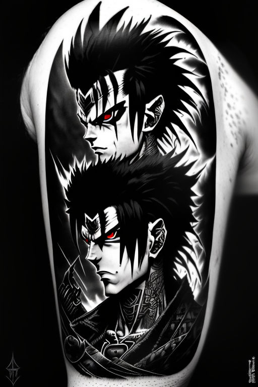 Anime Tattoo by GS  DEUCE COMM by Protojekt on DeviantArt