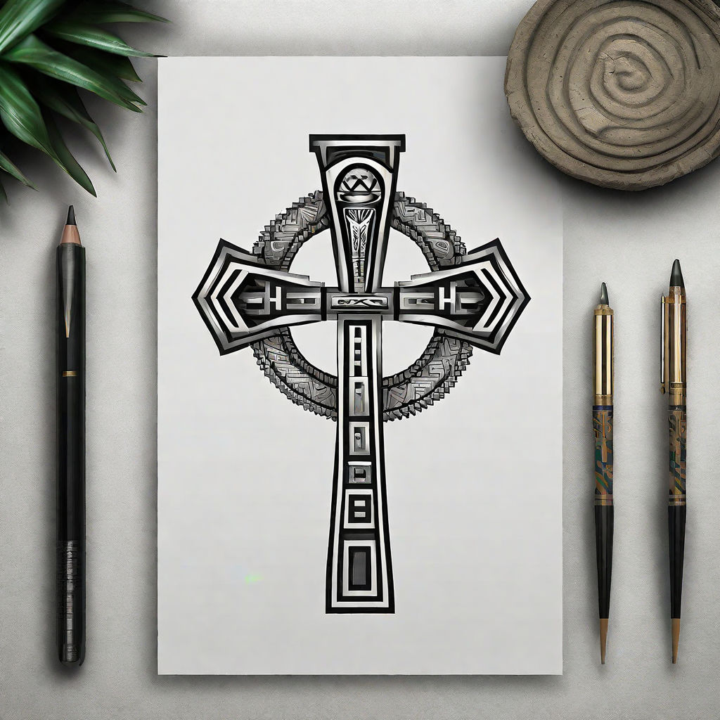 Embossed Celtic Knot Cross by Joshua Nordstrom: TattooNOW