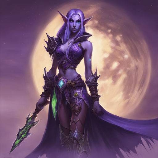 wow night elf concept art