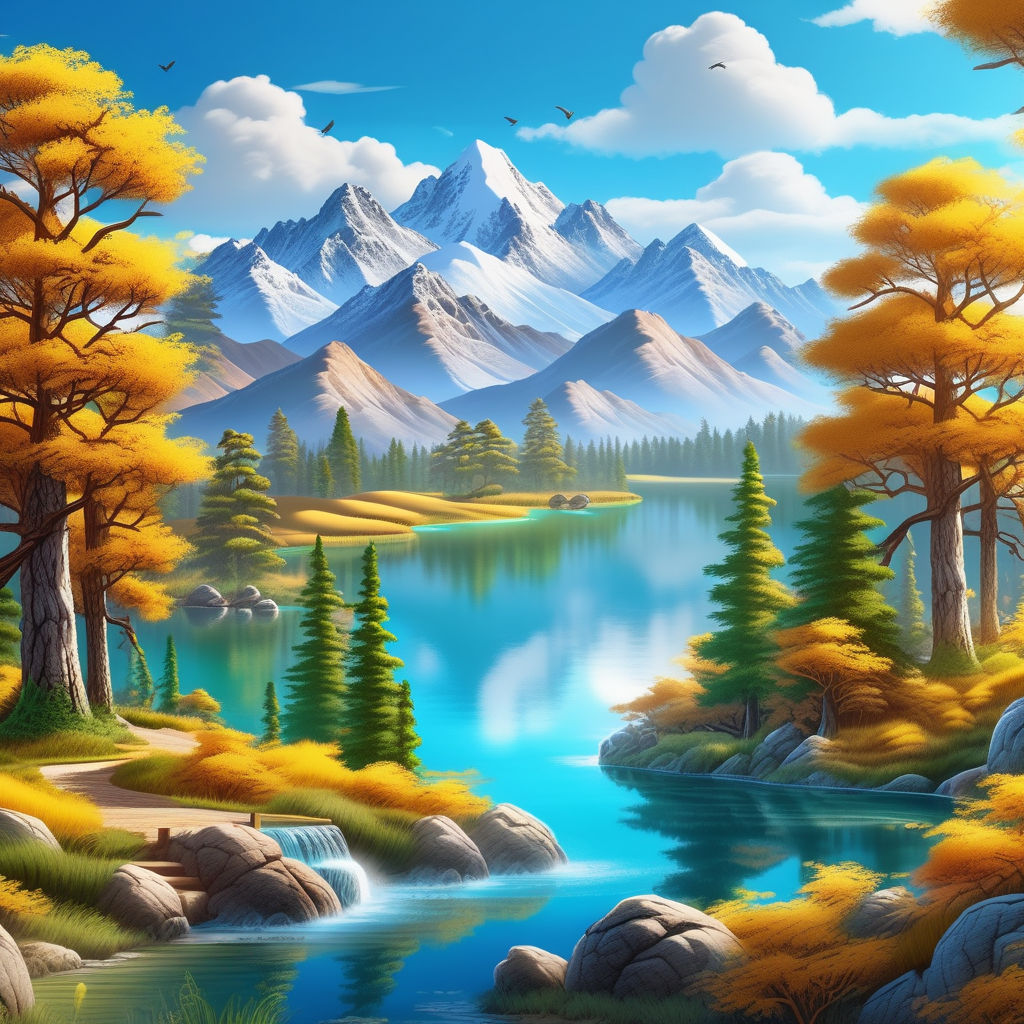 Professional Painter Clipart PNG Images, Professional Painter Drawing A  Landscape, Painter Drawing, Picture Of A Beautiful Landscape, Draw A  Landscape PNG Image For Free Download