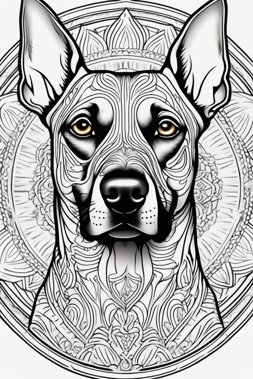 doberman coloring pages