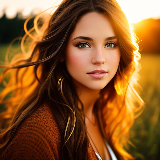 girl with dark brown hair and hazel eyes