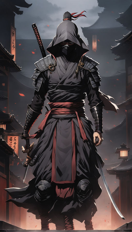 anime ninja concept art