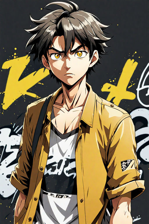 Help, I don't think he's from an anime and I know there's like a billion  other black-hair-gold-eyes man but wHo iS hE?🥺 : r/Findanime