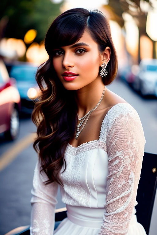 White Mini Dress Candid