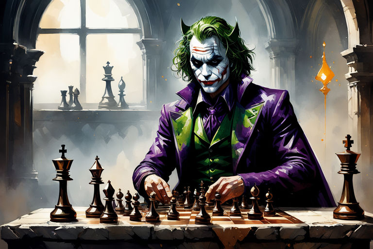 The Riddler and Batman Play Chess: Rey Enigma vs Gotham 