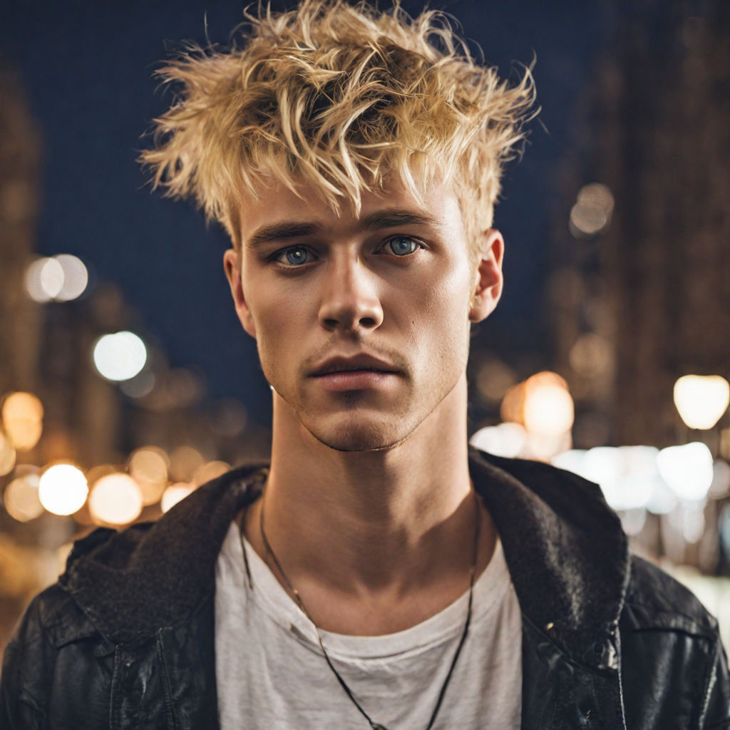 Cool Messy Blonde Boy Hair