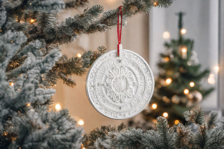 plain ceramic christmas ornaments