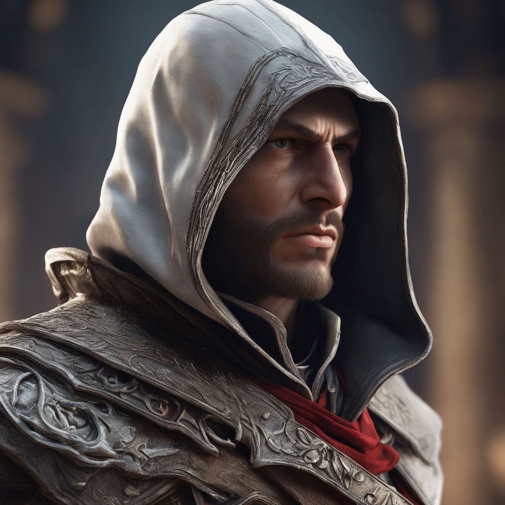 ezio face drawing